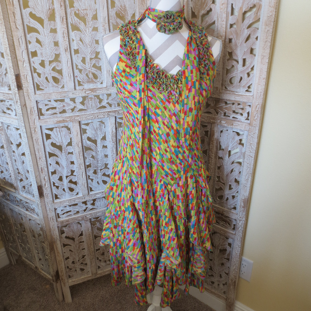 Flirty, Salsa, Cocktail, Fun, Swing Dress+Sash